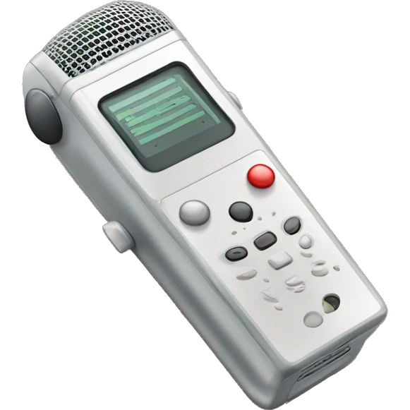 voice recorder memo device emoji