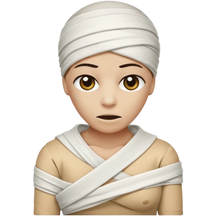 Mummy in white t-shirt emoji