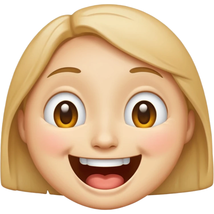 Emoji, laughing face with tears of joy, wide smile, big eyes emoji