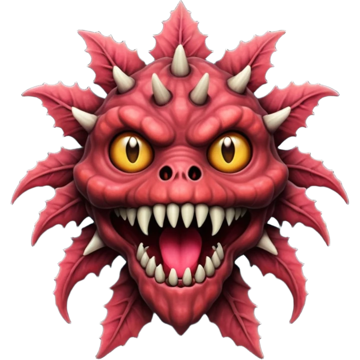 Сделай эмоджи в стиле очень странных дел а именно эмоджи демогоргона emoji