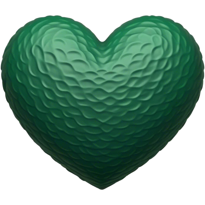 dark green heart emoji