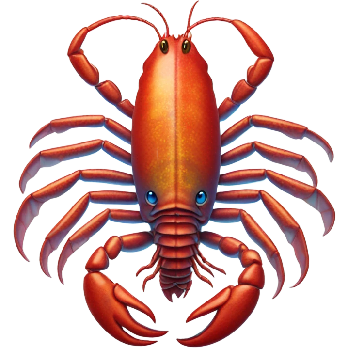 a alien male lobster full body emoji