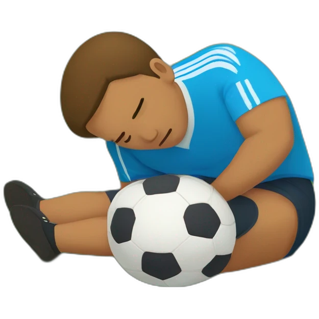 squishmallow footballer injured laying down on pitch emoji