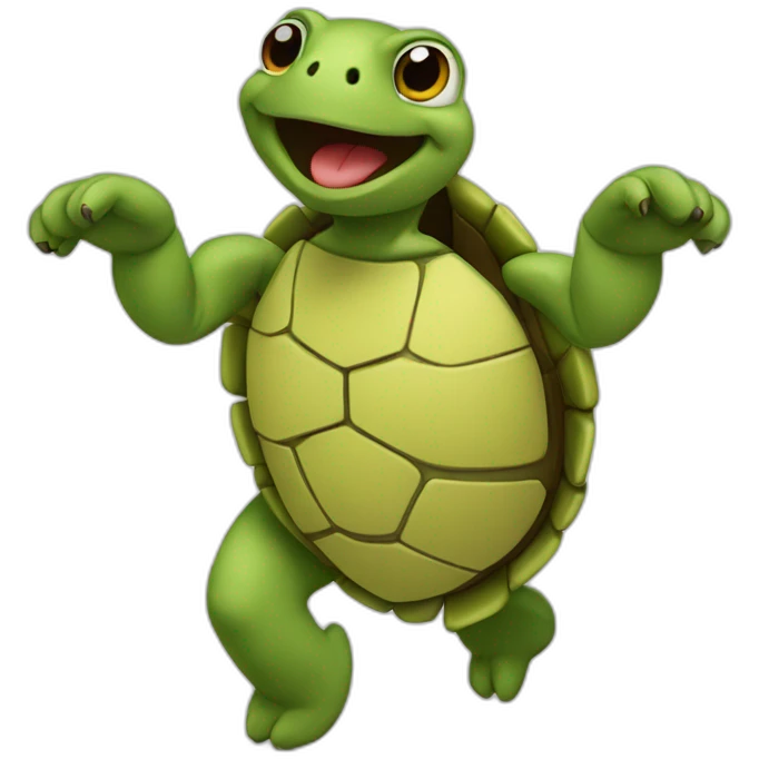 Tortue qui danse emoji