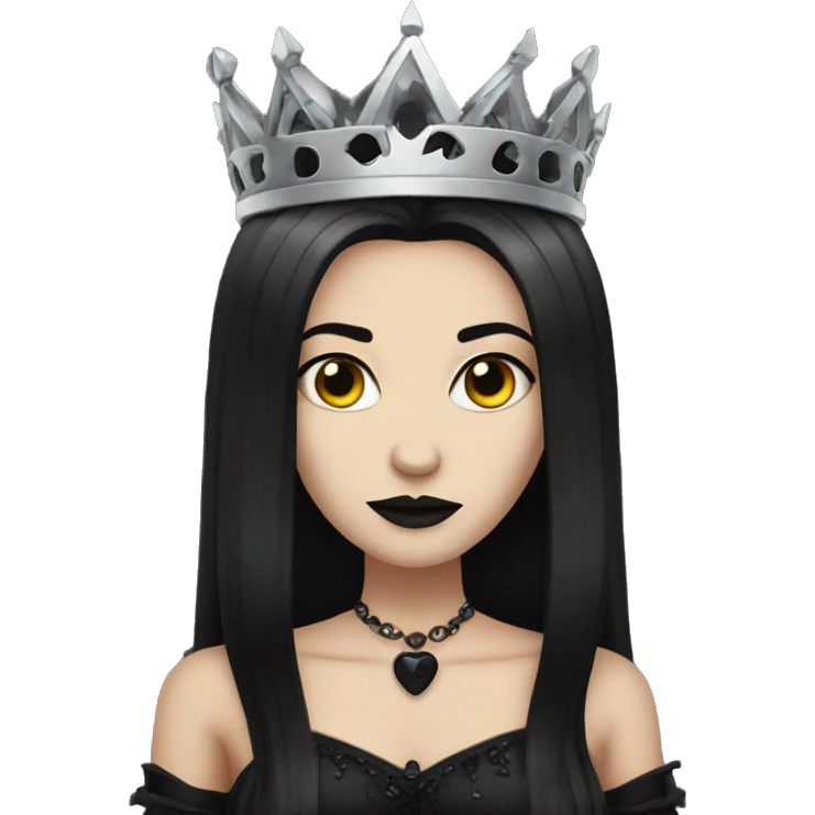 Goth queen emoji