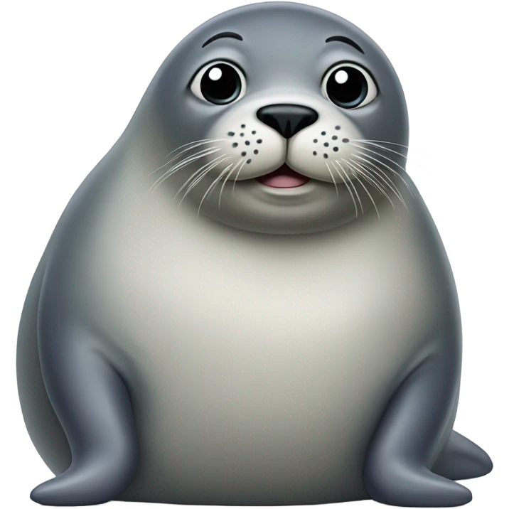 A obese seal with toes emoji