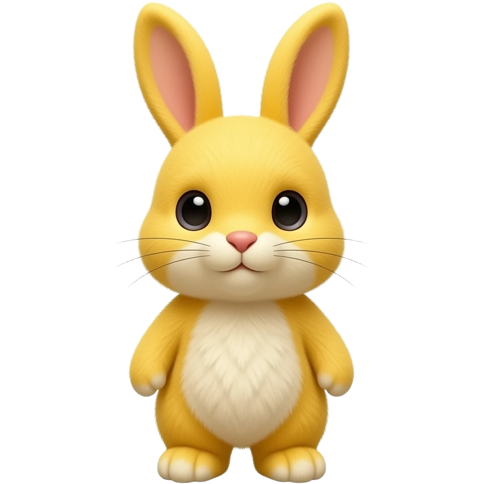 stuffed yellow bunny emoji