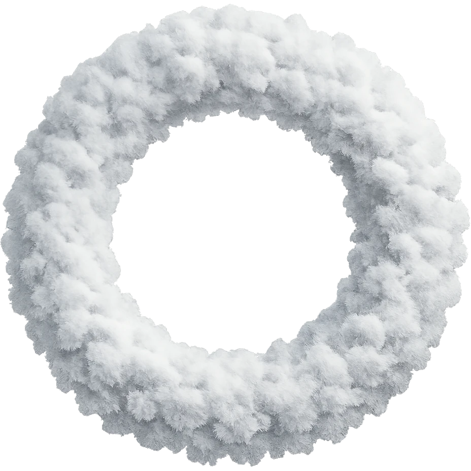snow wreath remove background emoji