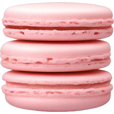 Light pink macaron emoji