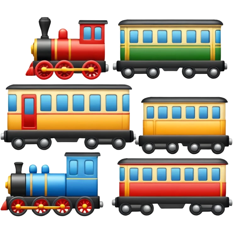  toy cars and trains emoji