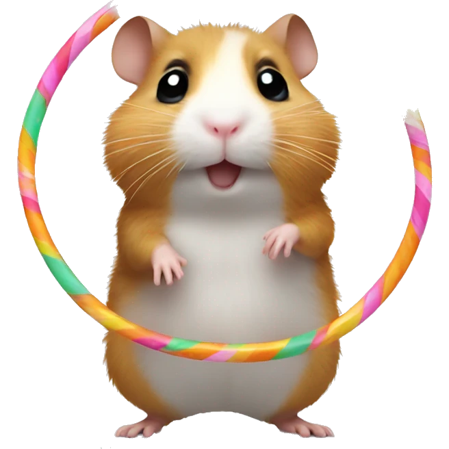 Hamster with a hula hoop  emoji