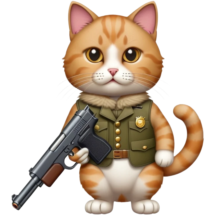 Cat with a gun  emoji