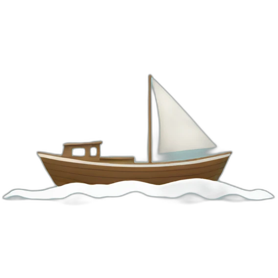 minimalist-boat emoji