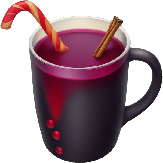 Mulled wine christmas cup emoji