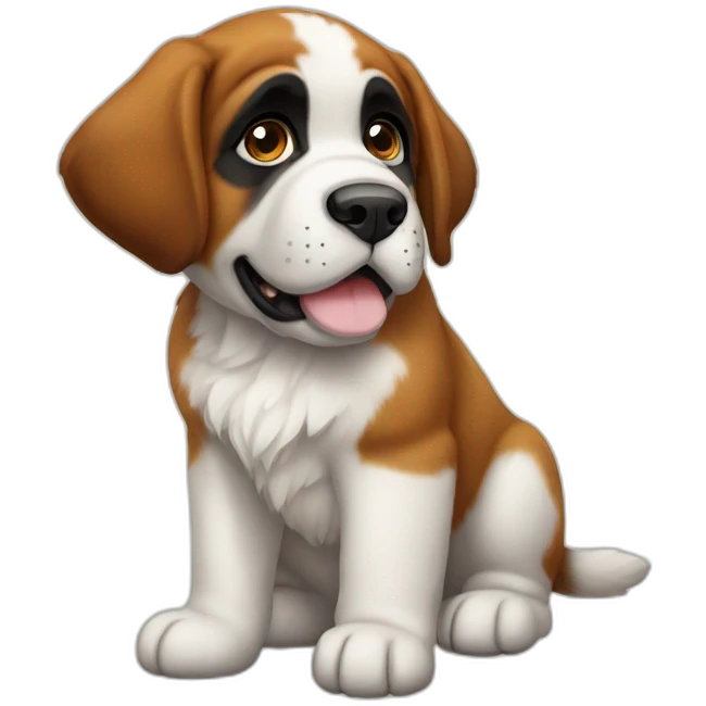St. Bernard puppy emoji