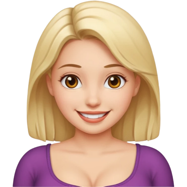 naked girl. big boobs emoji