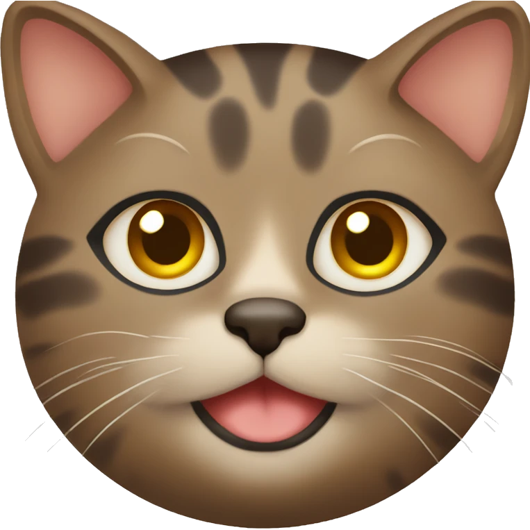 cute brownish tabico cat emoji