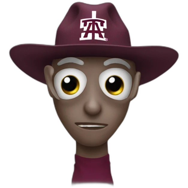 Texas A&M Aggie Alien emoji