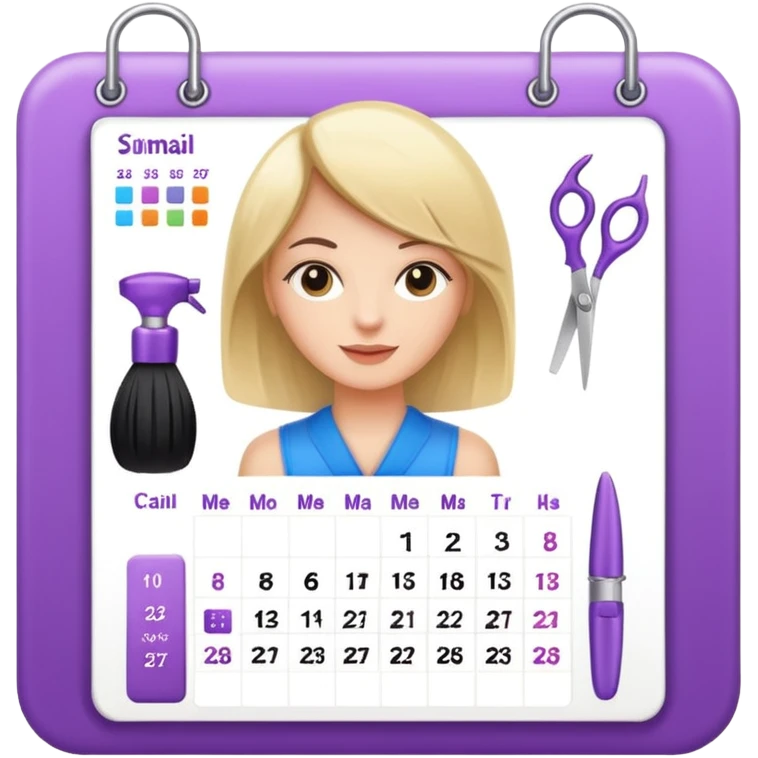 online booking for hairdresser emoji