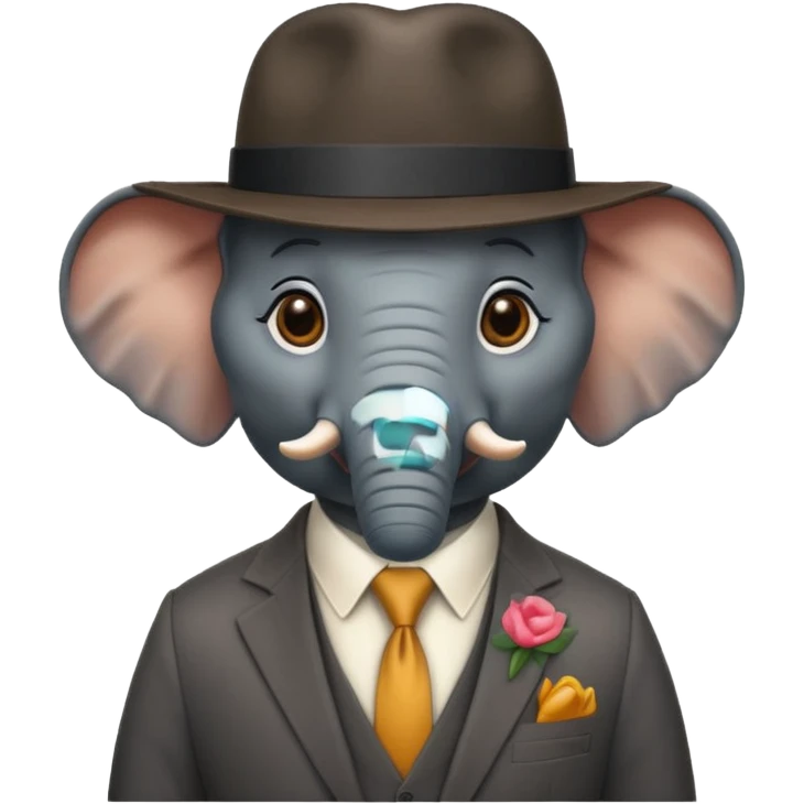 Elephnat   gangster  emoji