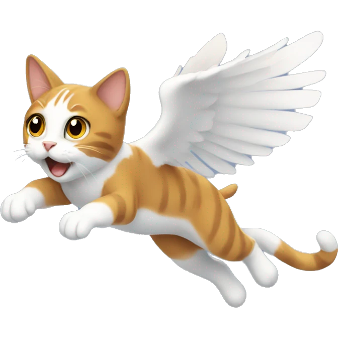 Flying cat  emoji