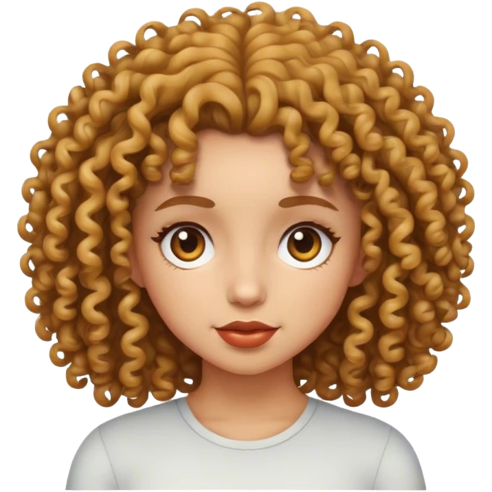 Curly haired girl  emoji