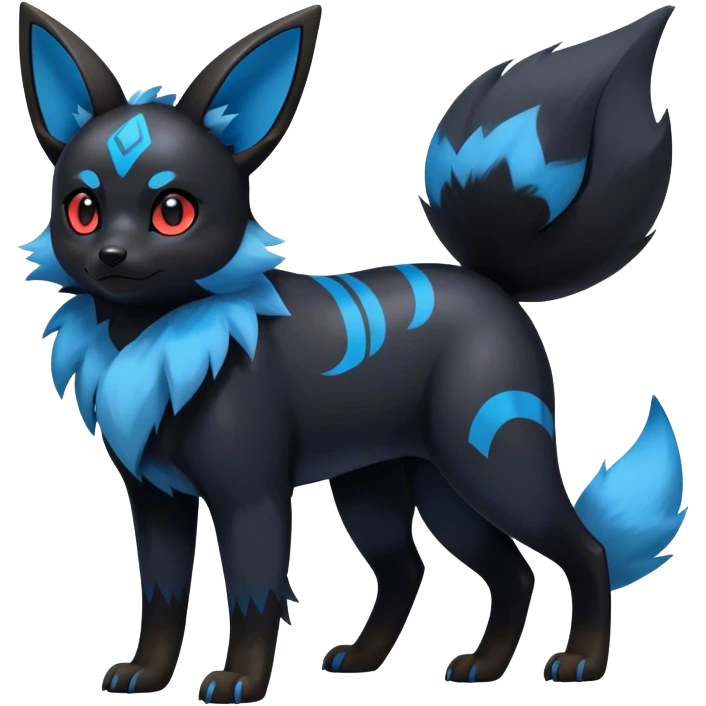 Umbreon-Zorua-hybrid full body emoji