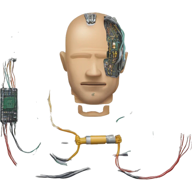 cyborg wires and circuits make make emoji