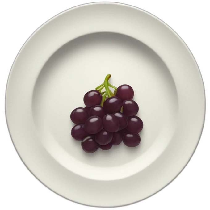 raisins on the plate emoji