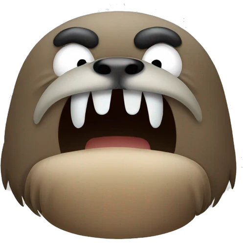 Angry walrus emoji