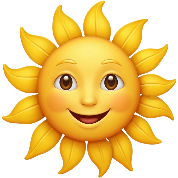 smiling sun emoji emoji