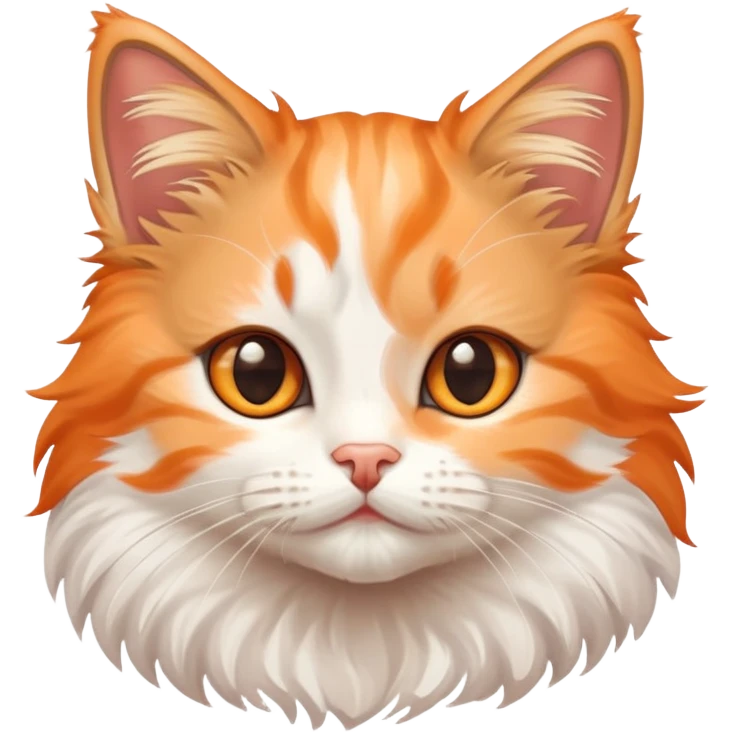 A cute fluffy kitten emoji