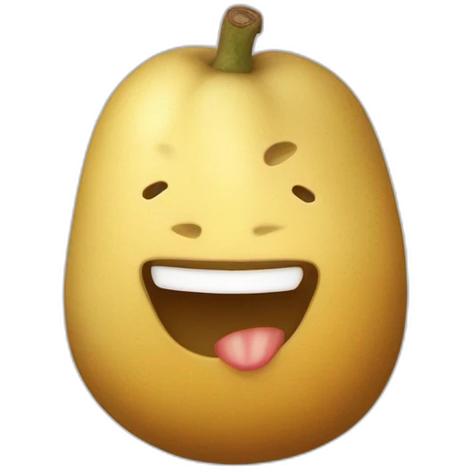 Une patate kawai emoji