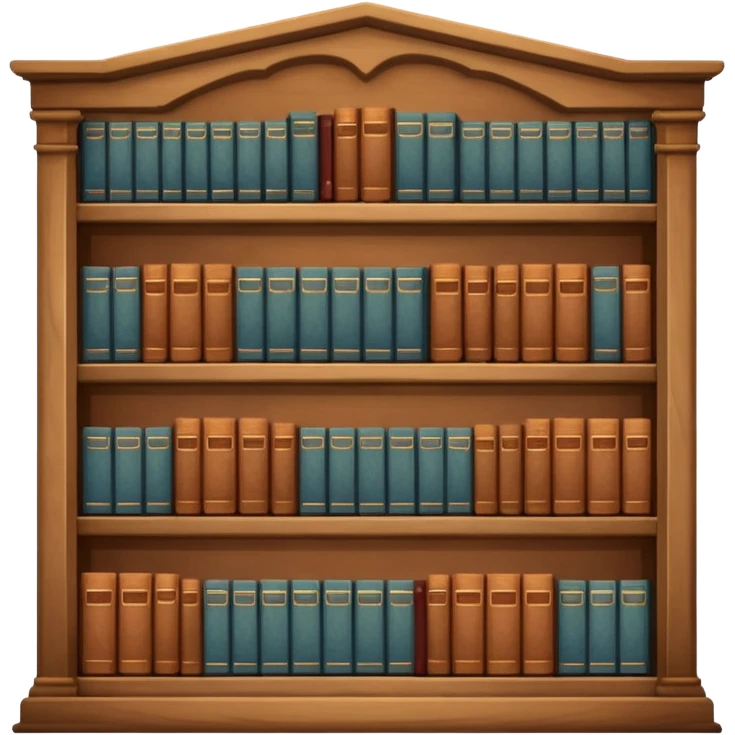 library aestetic emoji