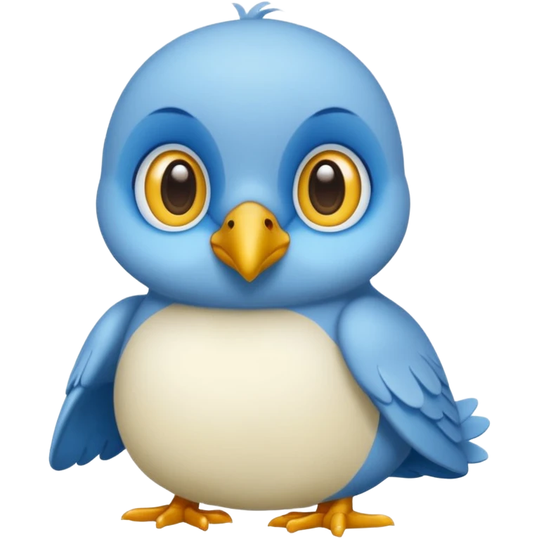 Une peluche mignonne déoiseau emoji