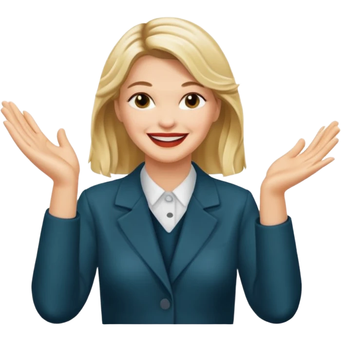 Laura Palmer hands clapping  emoji