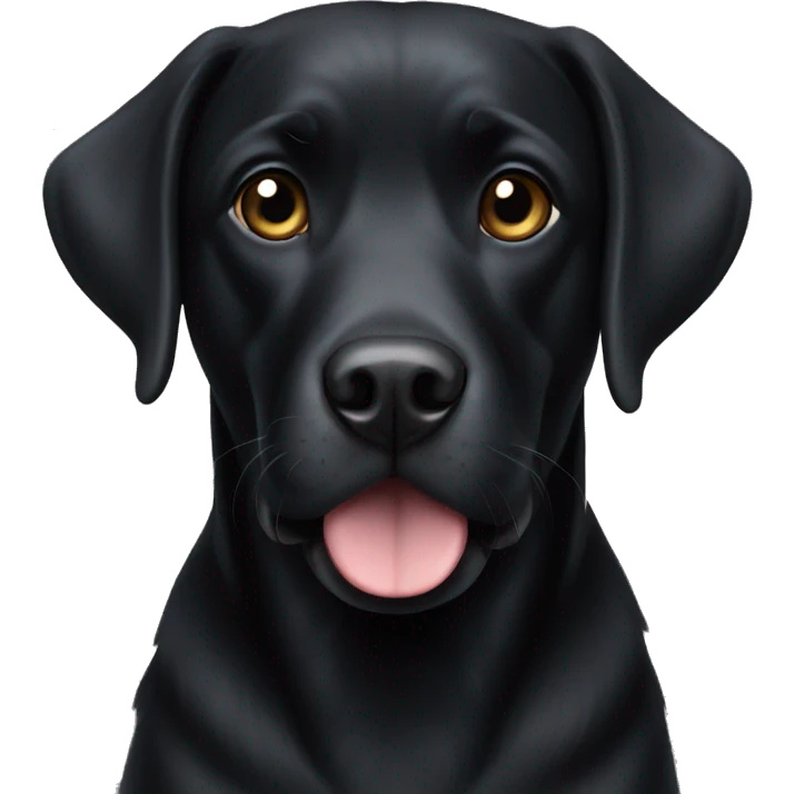 black Labrador  emoji