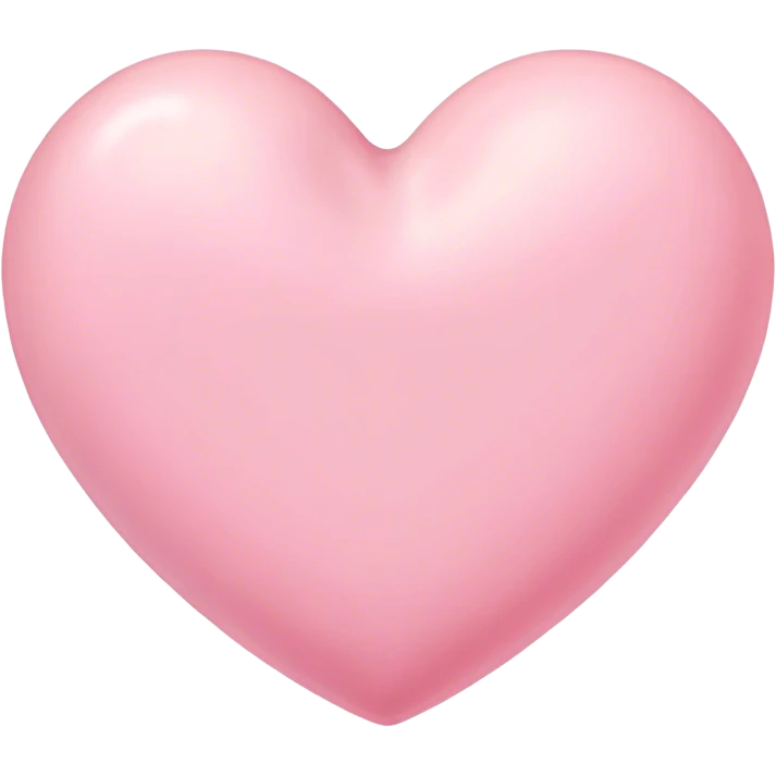 Pink pastel heart emoji