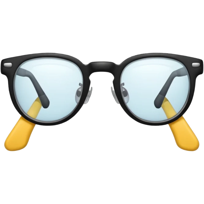 Degli occhiali con delle gambe emoji