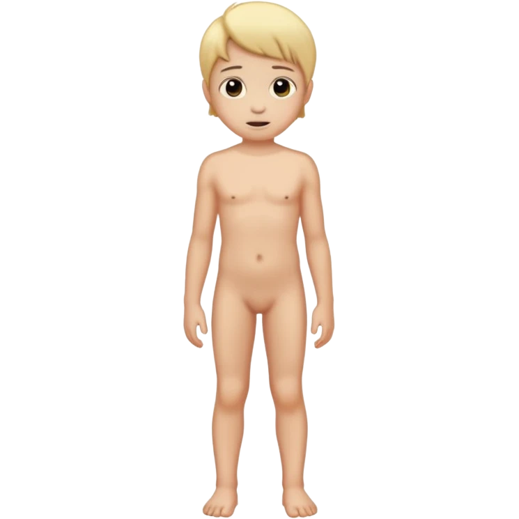 13 year old child standing naked emoji