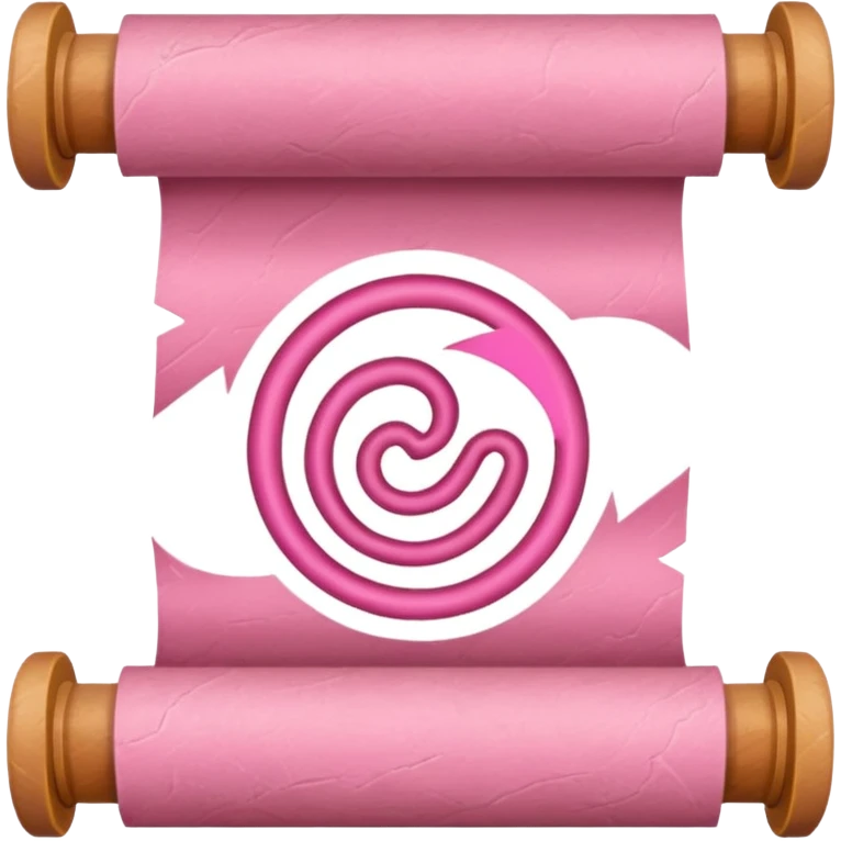 pink scroll emoji