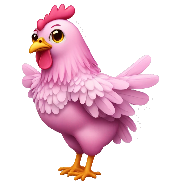Pink chicken wings  emoji