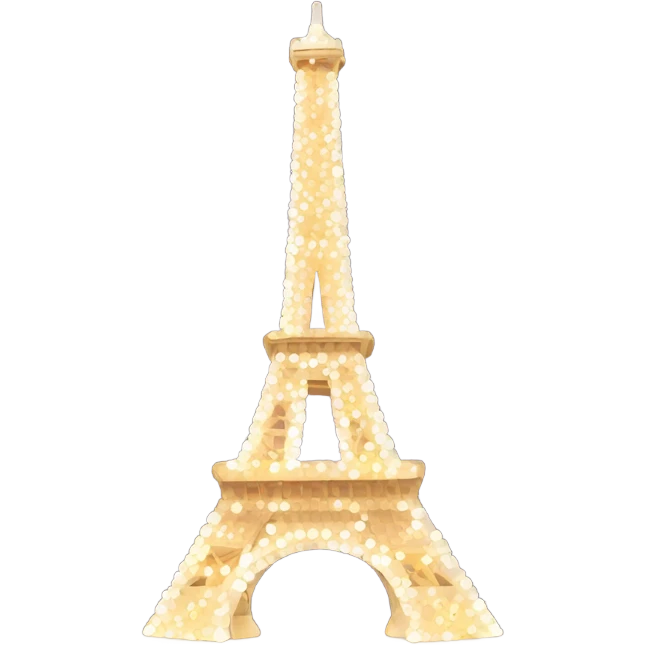Eiffel tower with lights emoji