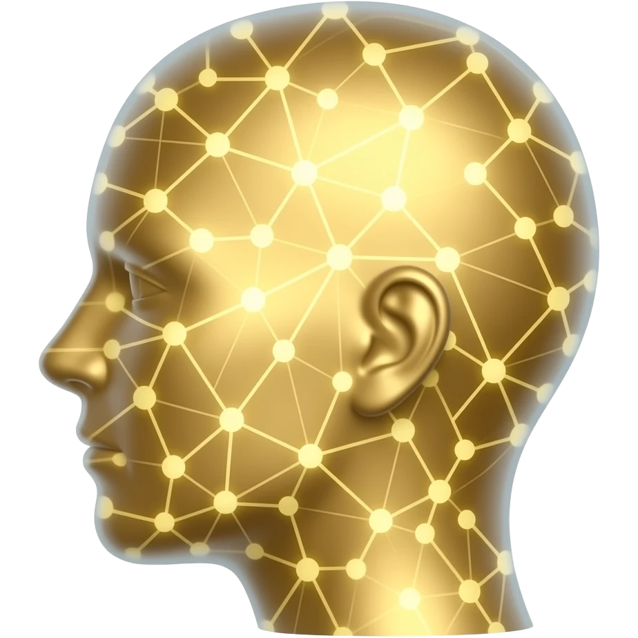 gold receiving-sensory-signals-glowing-neural-connections,-artistic-concept-of-perception,-futuristic,-soft-glow,-clean-aesthetic emoji