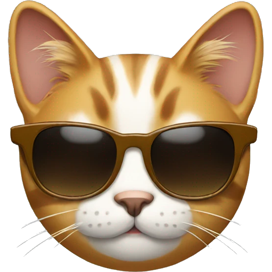 Cat with sunglasses emoji