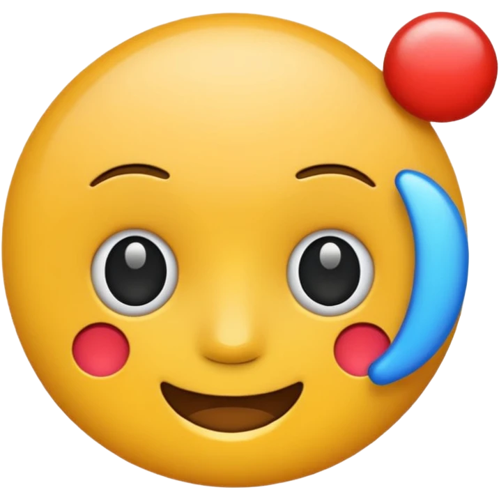 AI emoji with prominent letters 'AI', clear and modern style emoji