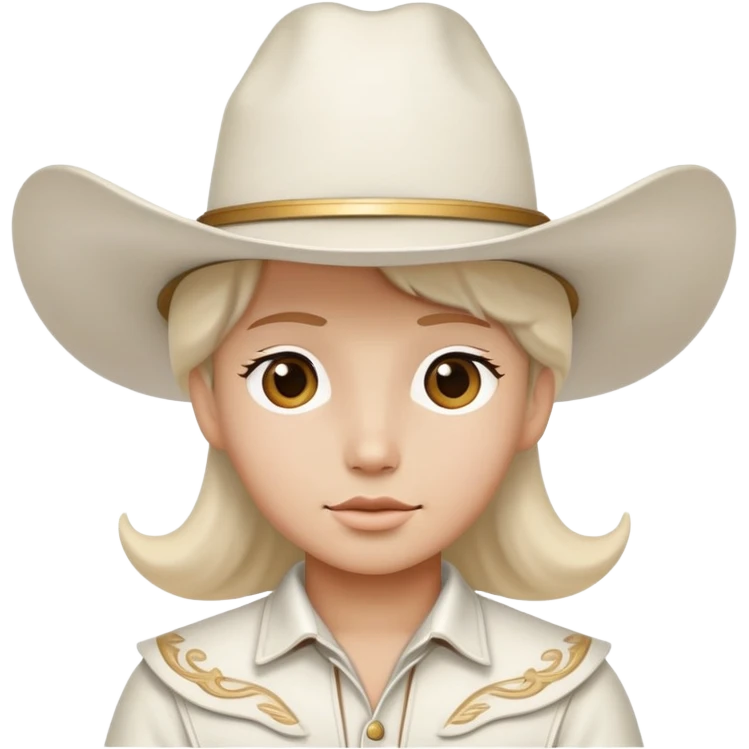 Angel with White cowboy hat emoji