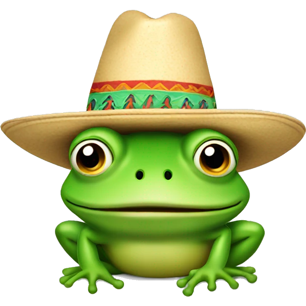 frog with sombrero emoji