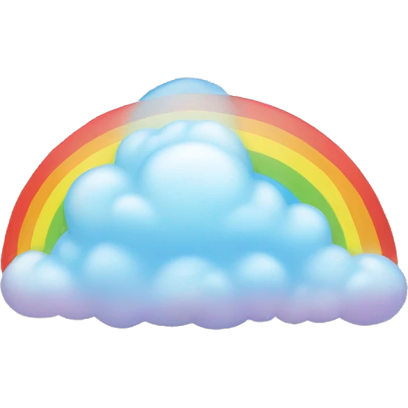 rainbow cloud emoji