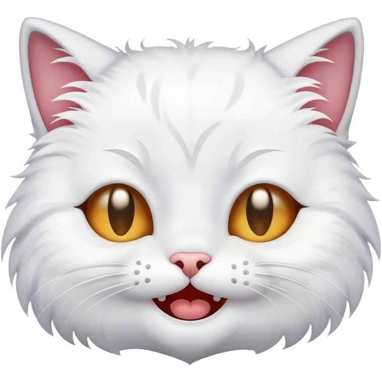 Cat smiling and crying  emoji